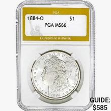 1884-O Morgan Silver Dollar PGA MS66