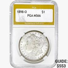 1898-O Morgan Silver Dollar PGA MS66