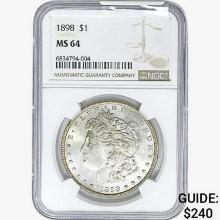 1898 Morgan Silver Dollar NGC MS64