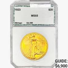 1923 $20 Gold Double Eagle PCI MS65