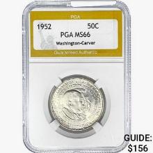 1952 Washington Carver Half Dollar PGA MS66