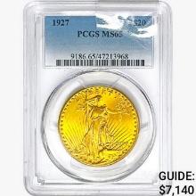 1927 $20 Gold Double Eagle PCGS MS65