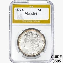 1879-S Morgan Silver Dollar PGA MS66