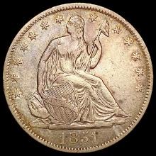 1851-O Seated Liberty Half Dollar LIGHTLY CIRCULAT