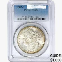 1887-S Morgan Silver Dollar PCGS MS63