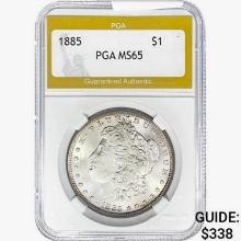 1885 Morgan Silver Dollar PGA MS65