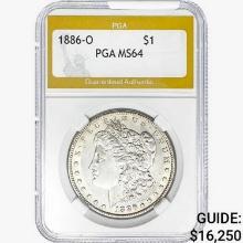 1886-O Morgan Silver Dollar PGA MS64