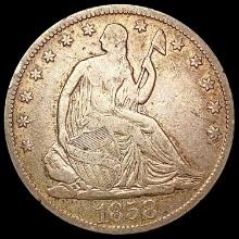 1858-S Seated Liberty Half Dollar LIGHTLY CIRCULAT