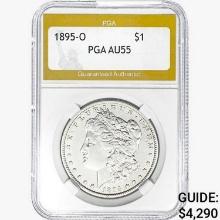 1895-O Morgan Silver Dollar PGA AU55