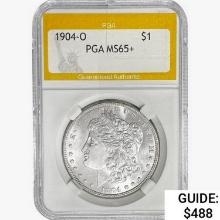 1904-O Morgan Silver Dollar PGA MS65+