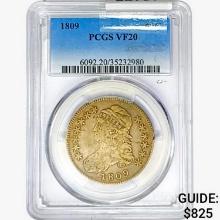 1809 Capped Bust Half Dollar PCGS VF20