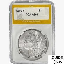 1879-S Morgan Silver Dollar PGA MS66