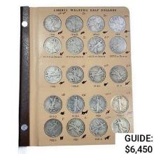 1916-1918 Walking Half Dollar Book (64 Coins)