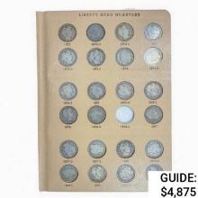 1892-1916 Barber Quarter Book (71 Coins)