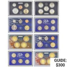 2007-2018 US Proof Mint Sets W/Silver [38 Coins]