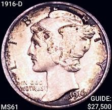 1916-D Mercury Dime