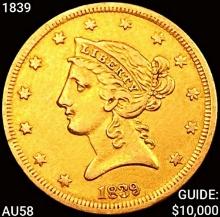 1839 $5 Gold Half Eagle