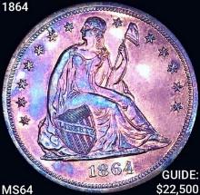 1864 Seated Liberty Dollar