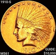 1910-S $10 Gold Eagle