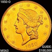 1850-O $20 Gold Double Eagle