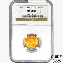 1995 Lincoln Memorial Cent NGC MS67 RD DBL DIE OBV