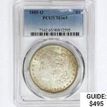 1885-O Morgan Silver Dollar PCGS MS65