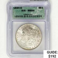 1884-O Morgan Silver Dollar ICG MS64