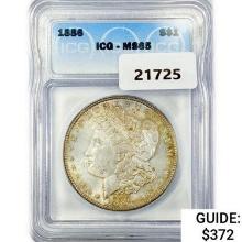 1886 Morgan Silver Dollar ICG MS65