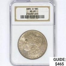 1884-O Morgan Silver Dollar NGC MS65