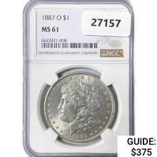 1879-O Morgan Silver Dollar NGC MS62