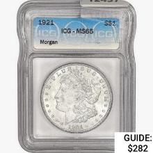 1921 Morgan Silver Dollar ICG MS65