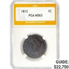 1812 Classic Head Large Cent PGA MS63