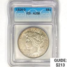 1926-D Silver Peace Dollar ICG AU58