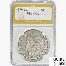 1879-CC Morgan Silver Dollar PGA VF30