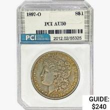 1897-O Morgan Silver Dollar PCI AU50