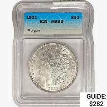 1921 Morgan Silver Dollar ICG MS65