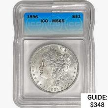 1896 Morgan Silver Dollar ICG MS65