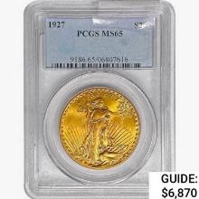 1927 $20 Gold Double Eagle PCGS MS65