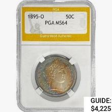 1895-O Barber Half Dollar PGA MS64