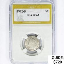 1912-D Liberty Victory Nickel PGA MS61