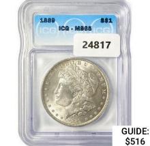 1889 Morgan Silver Dollar ICG MS65