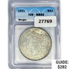 1921 Morgan Silver Dollar ICG MS65