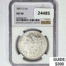 1897-O Morgan Silver Dollar NGC AU50