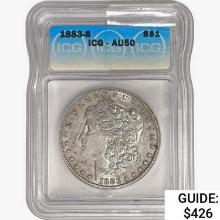 1883-S Morgan Silver Dollar ICG AU50