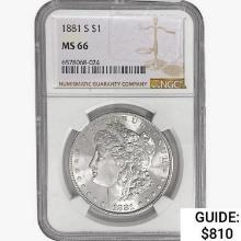 1881-S Morgan Silver Dollar NGC MS66