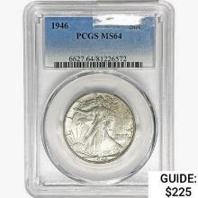 1946 Walking Liberty Half Dollar PCGS MS64