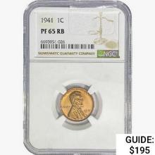 1941 Wheat Cent NGC PF65 RB