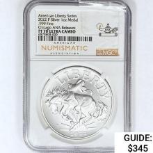 2022-P 1oz Silver Liberty Medal NGC PF70 UC