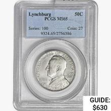 1936 Lynchburg Half Dollar PCGS MS65