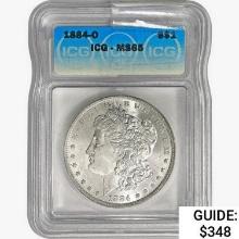 1884-O Morgan Silver Dollar ICG MS65